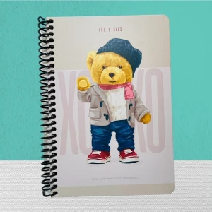 Xoxo Spiralli Sert Kpk. Defter 17X24 120 Yp. Kareli