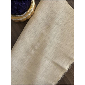 Linen Etamin Punch Ve Pano Kumaşı Koyu Bej 100 x 80