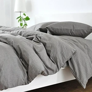 EC Shop Sheri Home Tekstil Cotton Tek Kişilik 160 x 220 Nevresim Yorgan Kılıfı - Gri