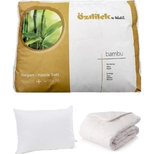 Tek Kişilik Bambu Yorgan Yastık Set