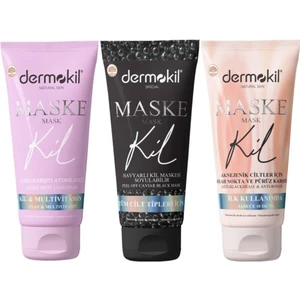 Leke Karşıtı & Siyah Nokta & Havyar Özlü Soyulabilir Maske 75 ml x 3 Adet