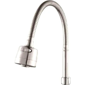 Esnek Boyun Kubar Krom Topaç 50 cm 2 Fonksiyonlu