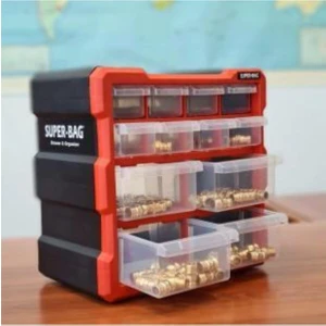 Mono Blok Çekmece Seti 12'li Hobby Organizer Seti Monoblok Çekmece Vida Dübel Kutusu Takı Kutusu