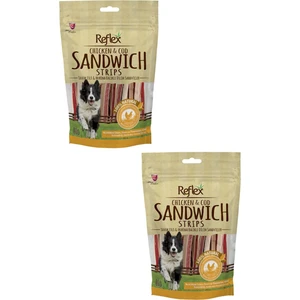 Chicken&cod Sandwich Strips Tavuk ve Morina Balıklı Sandviçler Köpek Ödül Maması 80G