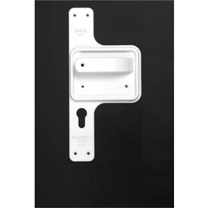 Kilit Bariyerli Kapı Kolu Güvenli Kapı Kolu Kırılmaz Kapı Kolu Beyaz Ayna Beyaz