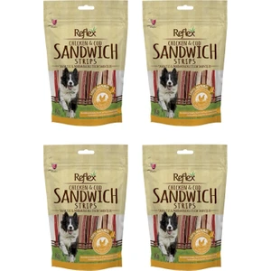 Chicken&cod Sandwich Strips Tavuk ve Morina Balıklı Sandviçler Köpek Ödül Maması 80G