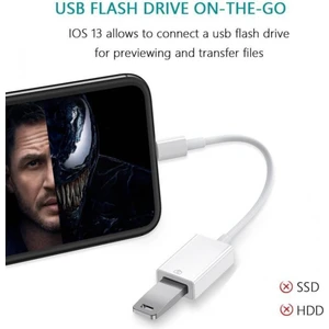 Lightning To USB Camera Adapter Iphone Kalvye Mouse Kamera USB Dönüştürücü Adaptörü