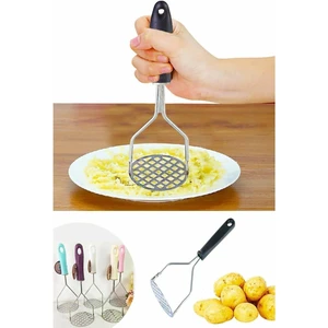 Ydgr Renkli Saplı Metal Patates Ezici