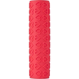 IKEA Yılbaşı Temalı Kalp Desenli Merdane Kılıfı, Kırmızı, 25 cm Kalpli Merdane