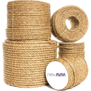 Nevavm Nev Hasır Ip 3mm 30 Metre (Jüt Halat Kendir Doğal Ip)