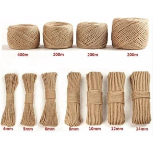 3 mm 100 Metre Jüt Halat Dekoratif Hasır Kendir Ip