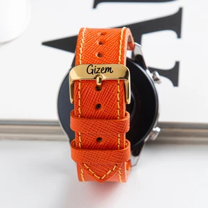 Huawei Watch Deri Kordon Watch GT5 / GT4 Gt 2 3 4 5 Pro 46mm Gt2 E Gt2e Gt2pro Gt3 Pro Gt3pro Se 2e Elite Huawei Watch 4 Pro Ultimate Deri Kordon Kayış 46 22mm Turuncu