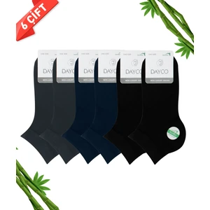 Dikişsiz Erkek Patik Bambu Çorap 6'lı Set - 10500-FLS