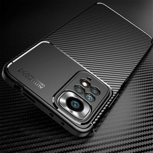 M.TK Moveteck Xiaomi Redmi Note 12 Pro 4g Kılıf Kamera Korumalı Armor Karbon Çizgili Doku Ince Leke Tutmaz