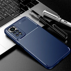 M.TK Moveteck Xiaomi Redmi Note 12 Pro 4g Kılıf Kamera Korumalı Armor Karbon Çizgili Doku Ince Leke Tutmaz