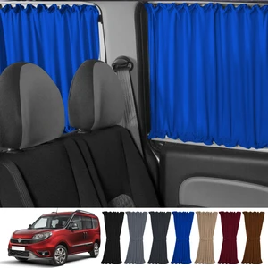 Oto Pandami Fiat Doblo Iı  Kısa Şase 2010-2023 Uyumlu Mavi Raylı Oto Perde Takımı
