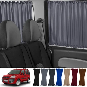 Oto Pandami Fiat Doblo I 2000-2010 Uyumlu Gri Raylı Oto Perde Takımı