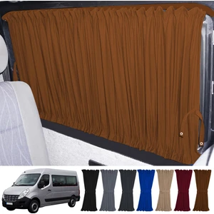 Oto Pandami Renault Master 3. Nesil Uzun Şase 2010+ Uyumlu Taba Raylı Oto Perde Takımı