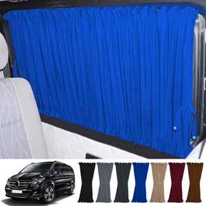 Oto Pandami Mercedes Vito W447 5 Cam 2014+ Uyumlu Mavi Raylı Oto Perde Takımı