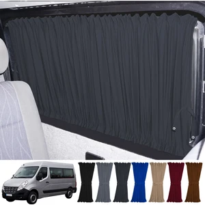 Oto Pandami Renault Master 3. Nesil Uzun Şase 2010+ Uyumlu Füme Raylı Oto Perde Takımı