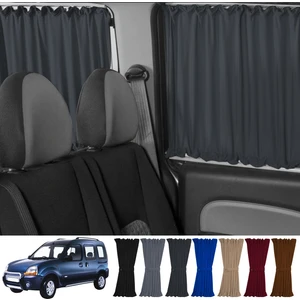 Oto Pandami Renault Kangoo 1 . Nesil Kısa Şase 1997-2009 Uyumlu Füme Raylı Oto Perde Takımı