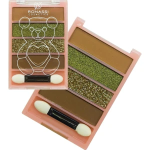 Ronassi Cosmetics 4'lü Göz Farı Simli Mini Makyaj Paleti No:2