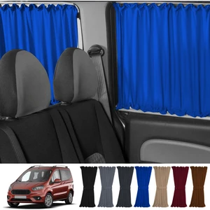 Oto Pandami Ford Tourneo Courier 2014+ Uyumlu Mavi Raylı Oto Perde Takımı