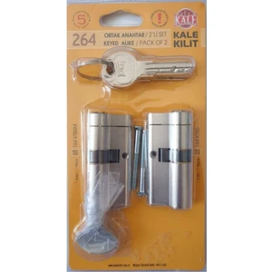 Kale Kilit Kale 264 Ikiz Tuzaklı Silindir Kapı Kilit Göbek