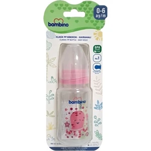 Oval Kavramalı Pp Biberon 150ML 0+ Ay - Pembe - Ahtapot