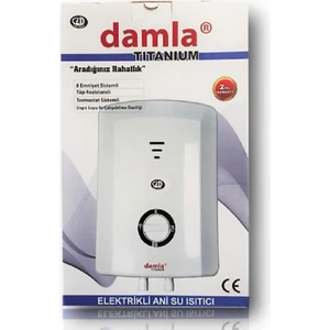 Titanium Elektrikli Şofben - Ani Su Isıtıcı Şohben - Banyo Şofbeni 7500W