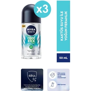Men Cool Kick Fresh Erkek Roll-On 50ML X3