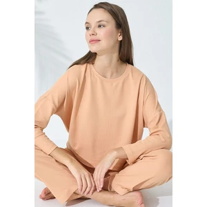 Siyah İnci Örme Pijama Takımı  7595