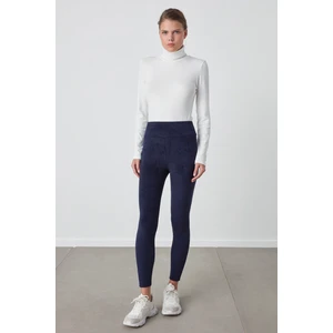 Lacivert New Velvet Tayt