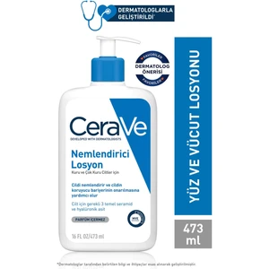 Cerave Nemlendirici Losyon Kuru Ciltler Seramid ve Hyalüronik Asit Içerikli Yüz Vücut 473ML