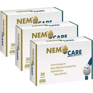 Edis Pharma Nemocare Yumurta Kabuğu Zarı 30 Tb 3 Lü  Paket