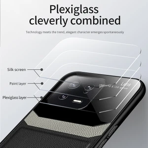For Xiaomi 13 Pro Ticari Işler Deri Desen Cep Telefonu Kılıfları (Yurt Dışından)