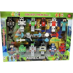 12'li Süper Kahraman Oyuncak Figürleri 23 Parça LEGO Yapı Oyuncak Figür Toys