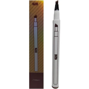 Mikroblading Kalıcı Kaş Kalemi Ucu Tırtıklı Kahverengi