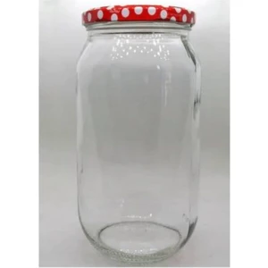 1000 cc - 1 Litre Cam Kavanoz - 10 Adet