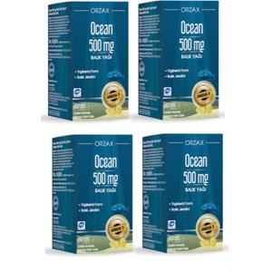Ocean Saf Omega 3 Balık Yağı 500 Mg 60 Kapsül X4 Adet