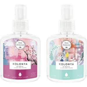 Bee Beauty Japon Kiraz Çiçeği Kolonya 100 ml + Yasemin Kolonya 100 ml
