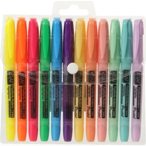 Fosforlu Kalem 12 Li Set ( 6 Pastel Renk + 6 Parlak Renk)