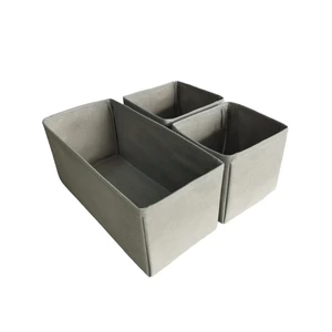 Balkan Room 3'lü Gri Çekmece Içi Düzenleyici Organizer Set - Çok Amaçlı Dolap Içi Kutu Seti
