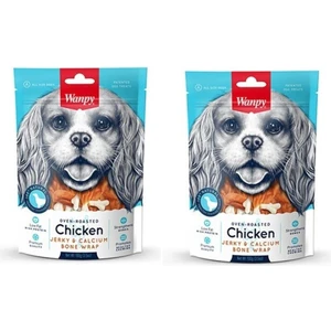 Köpek Ödülü Tavuk Sargrılı Kalsiyum Kemik 100 gr. x 2 Adet Wanpy