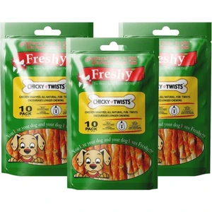 Chicky Twists Aylık Set - 30 Adet Tavuk Eti Kaplı Burgru Çiğneme Çubuğu