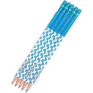 Faber Castell Faber Flowers 2b Silgili Yuvarlak Kurşun Kalem Mavi 5 Adet