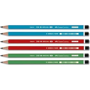 Faber Castell Faber Castel Mercanlı Kurşun Kalem 6'lı Mercanlı Kurşun Kalem