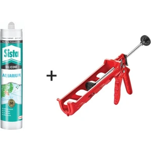 Akvaryum Şeffaf Silikon + Silikon Tabancası