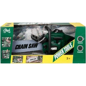 Can Oyuncak Pilli Sesli Motorlu Testere Hızar Ağaç Motoru-Yeşil Testere