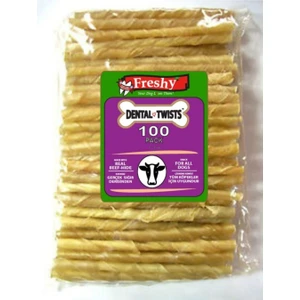 Dental Twists - Naturel Burgru Çubuk - 100'LÜ Paket
